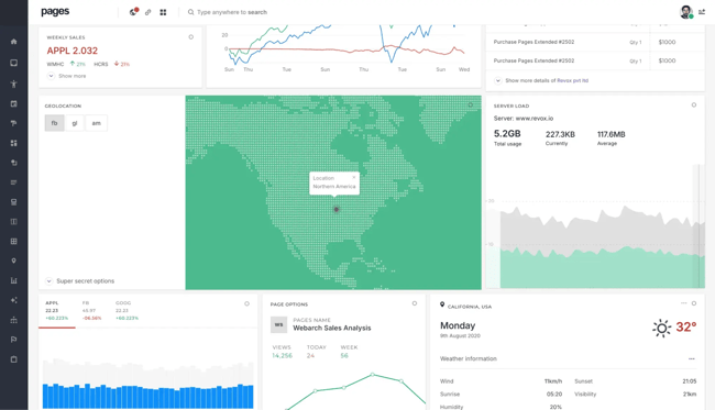 html5 admin dashboard template, pages